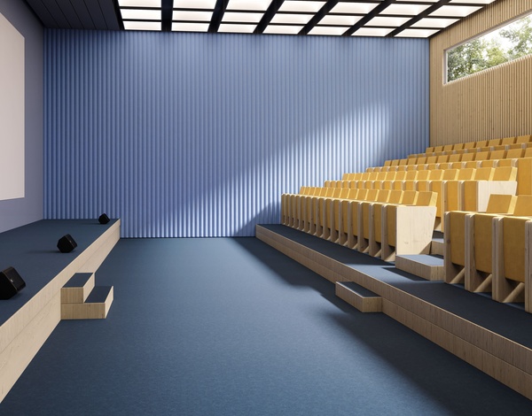 auditorium contract carpet flat