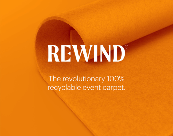 100% Recyclable Event Carpet Orange
