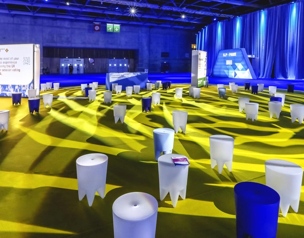 Rewind event carpet at ESMO Congress - Paris Porte de Versailles