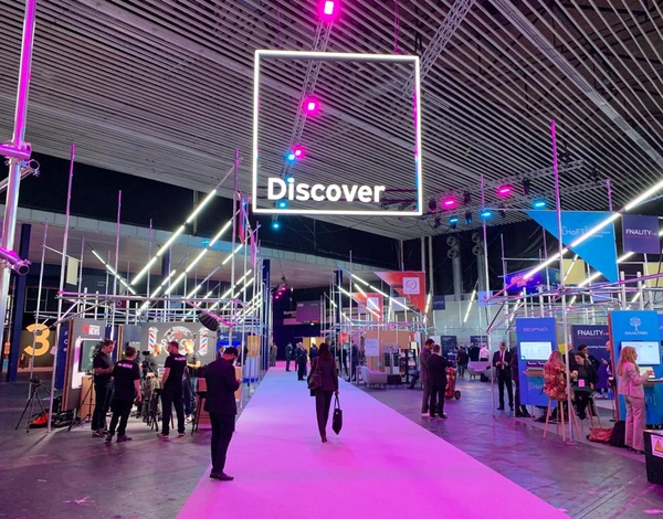Rewind event carpet at Sibos RAI Amsterdam